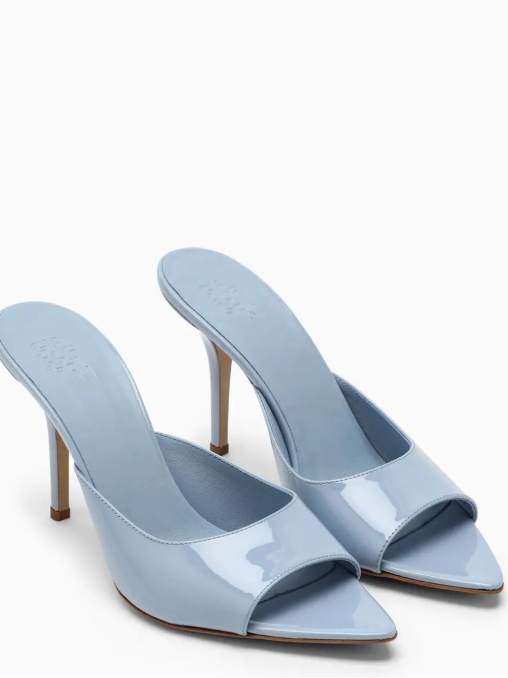 Gia Borghini Ice Perni 04 Mules in Ice Blue Size 37.5
